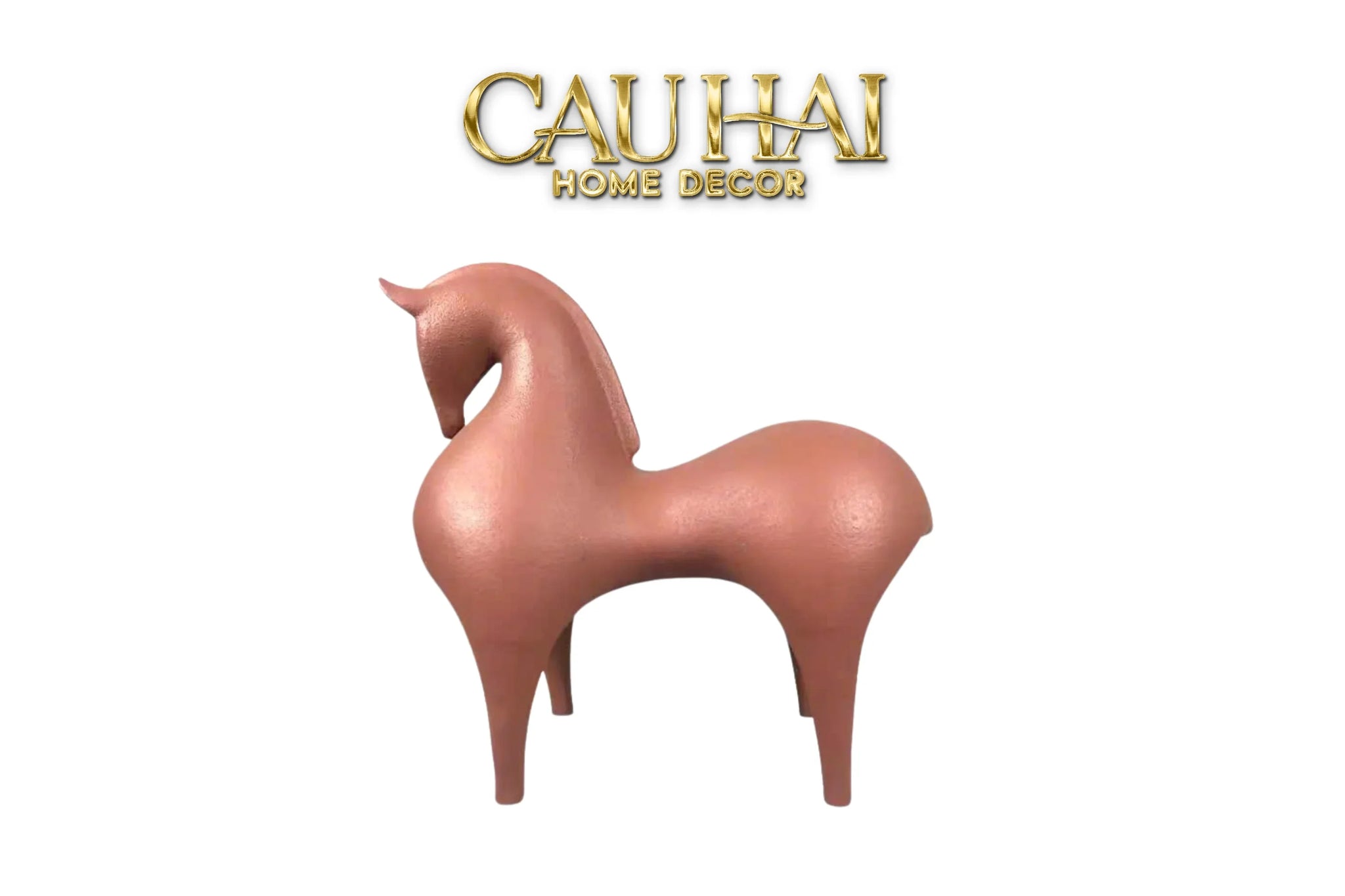 Maison Couture - Tượng Ngựa Tang Horse - Sienna Clay Artisanal-CẬU HAI HOME DECOR