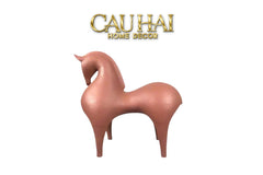 Maison Couture - Tượng Ngựa Tang Horse - Sienna Clay Artisanal-CẬU HAI HOME DECOR