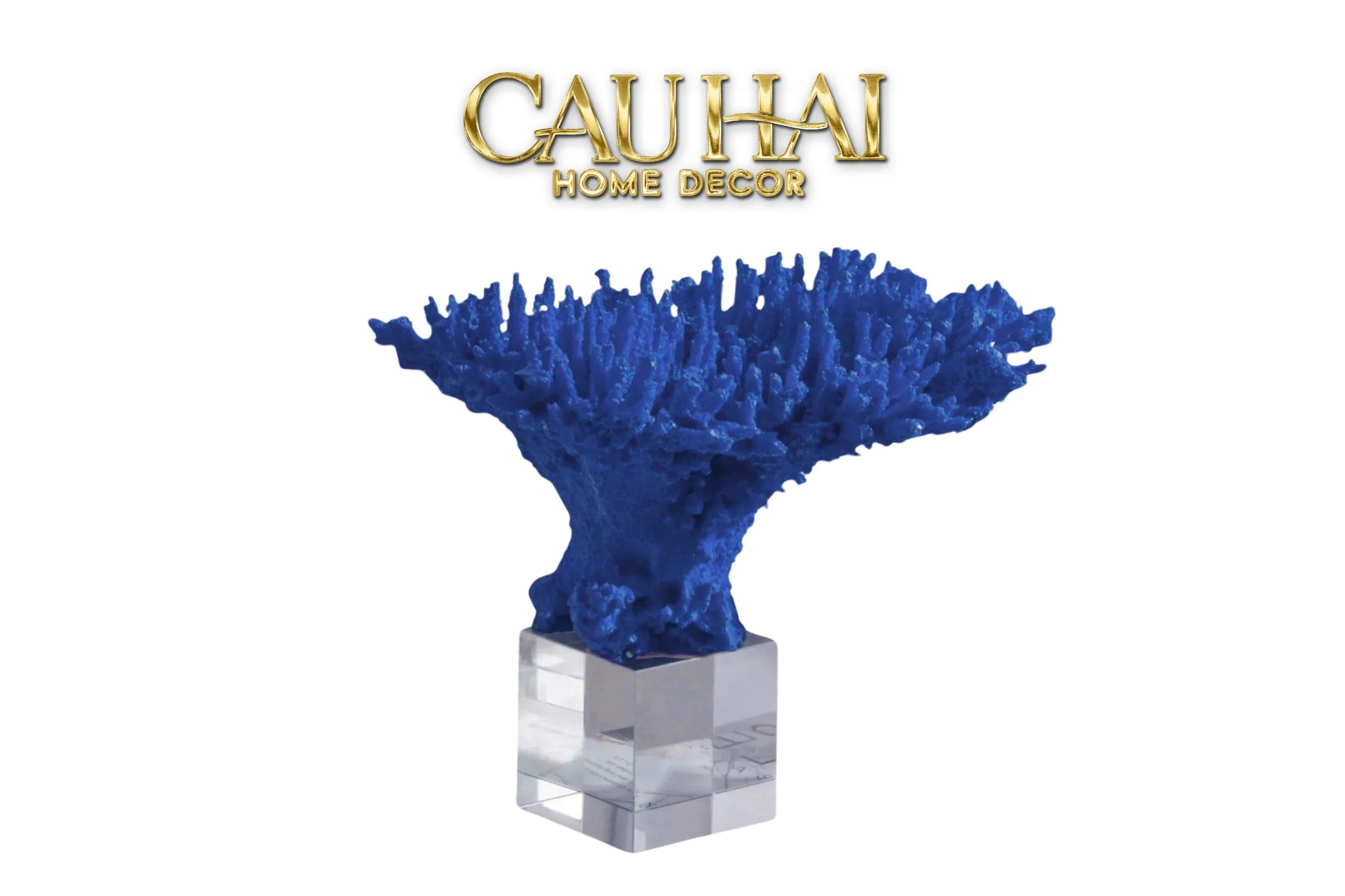 Maison Couture - Tượng San Hô Đế Pha Lê Saphir de Mer Cristalleries Coral Sculptures-CẬU HAI HOME DECOR