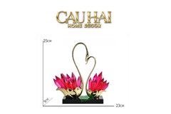Maison Couture - Tượng Thiên Nga Vĩnh Cửu - Les Cygnes d’Amour Ruby Swan Cristalleries-CẬU HAI HOME DECOR