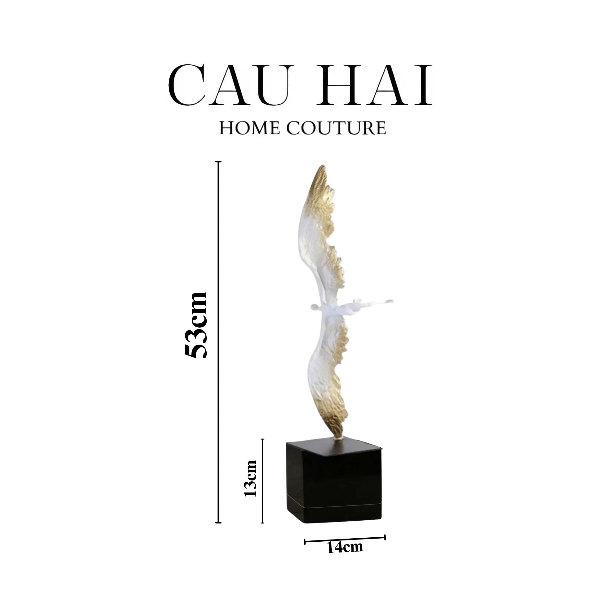 Maison Couture - Tượng Thiên Thần Falling Angel H53-CẬU HAI HOME DECOR