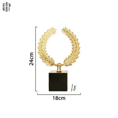 Maison Couture - Tượng Vòng Nguyệt Quế Bằng Đồng - The Glory Laurel Crown 18x24-CẬU HAI HOME DECOR