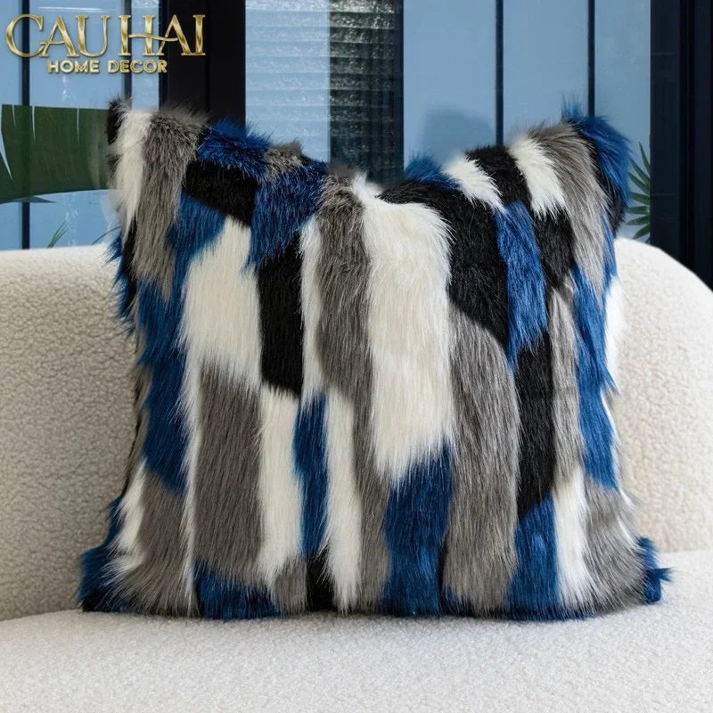 Maison Couture - Vỏ Gối Lông Lux Fur Aquarius Lapin 45-CẬU HAI HOME DECOR