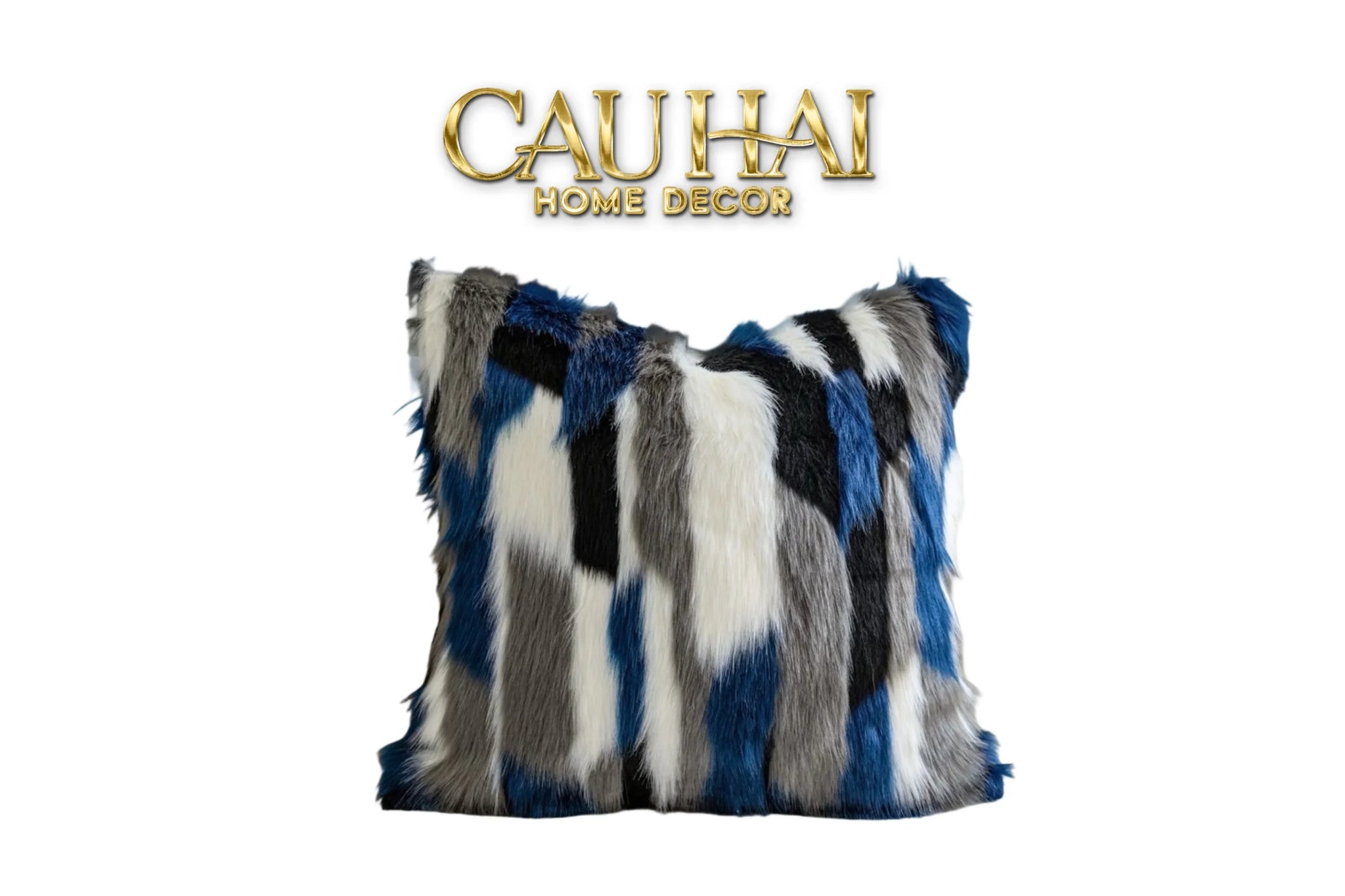 Maison Couture - Vỏ Gối Lông Lux Fur Aquarius Lapin 45-CẬU HAI HOME DECOR