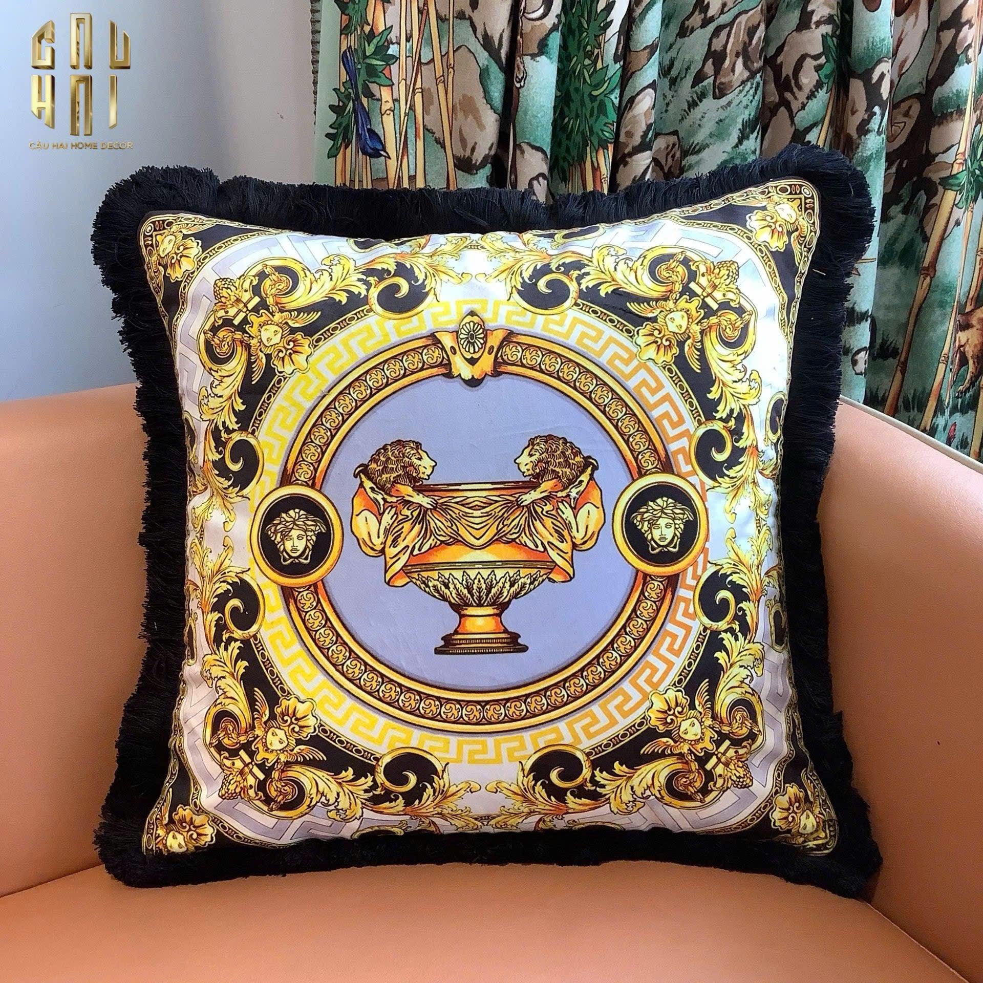 Maison Couture - Vỏ Gối Nhung Chenille V Class Medusa . La Coupe Des Dieux - Prestige Gala 45-CẬU HAI HOME DECOR