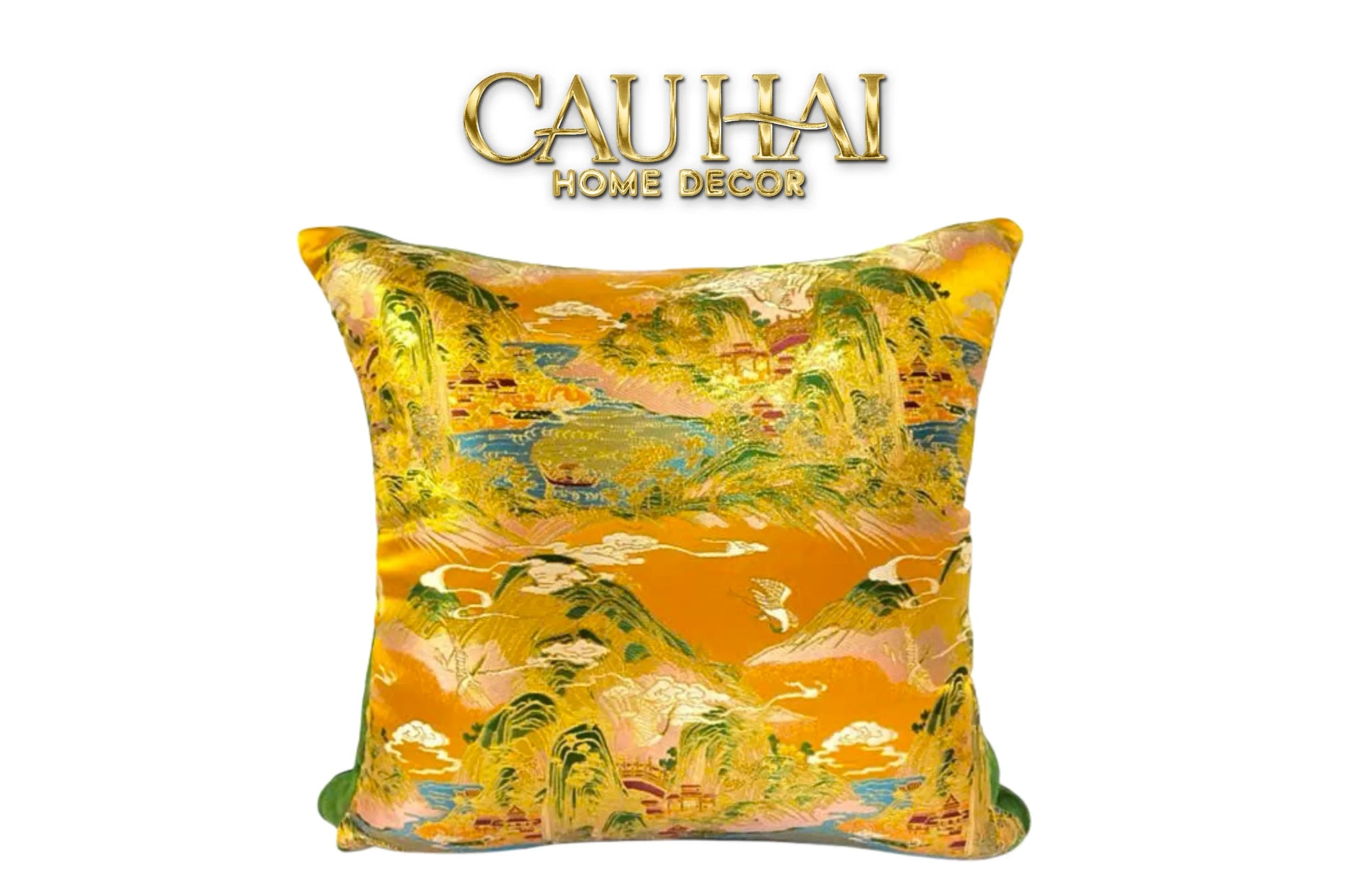 Maison Couture - Vỏ Gối Royal Gold Jacquard Peaceful Horizons 45-CẬU HAI HOME DECOR