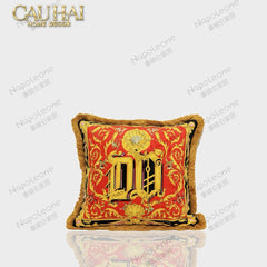Maison Couture - Vỏ Gối V Class I ♡ Baroque Acanthus V Monogram Cushion 45 Medusa Gala White-CẬU HAI HOME DECOR