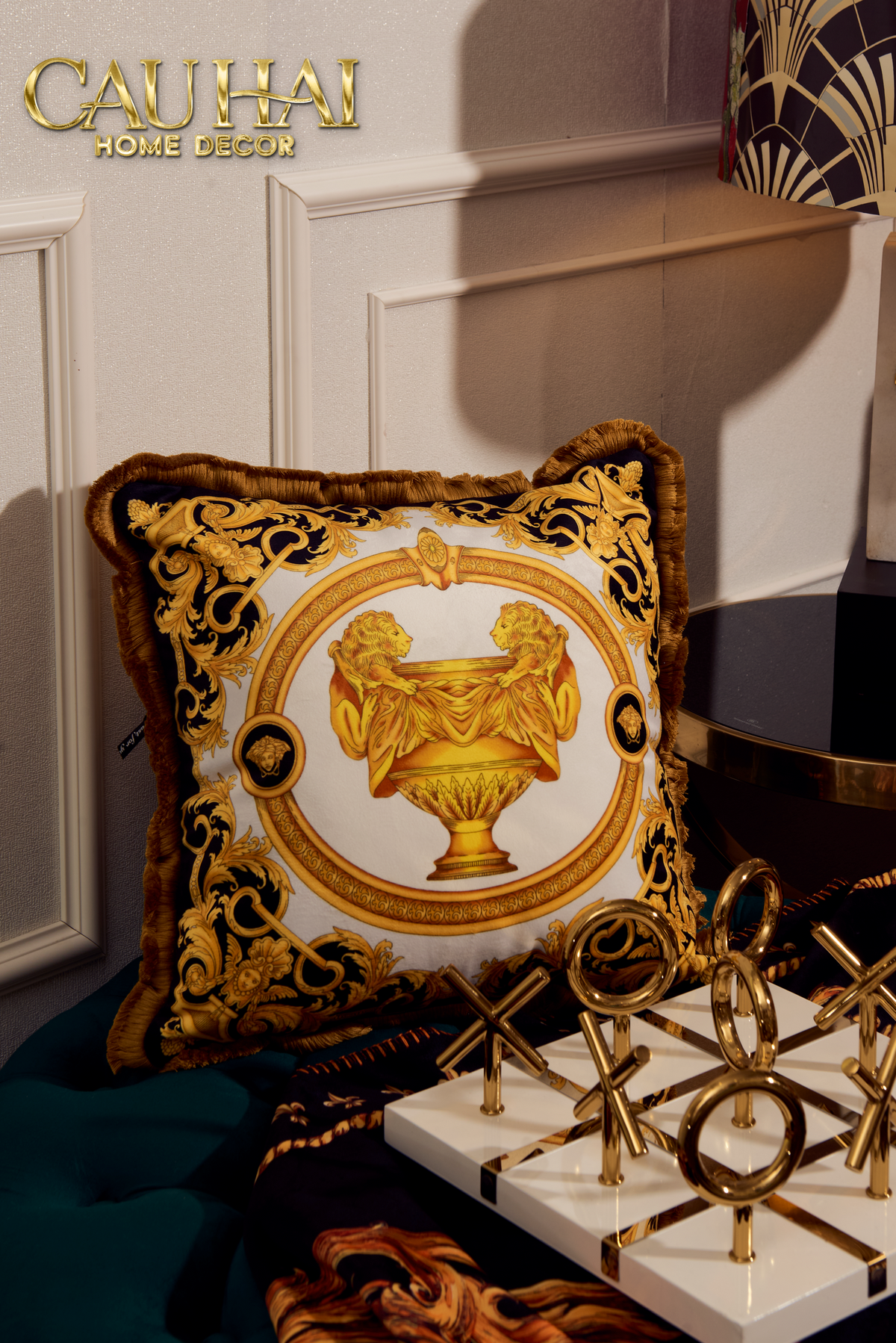 Maison Couture - Vỏ Gối V Class La Coupe Des Dieux Grand Cushion 50-VỎ GỐI SOFA-CẬU HAI HOME DECOR-CẬU HAI HOME DECOR