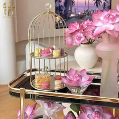 Maison Couture - Xe Đẩy Quầy Bar / Bar Cart Hemingway Trolley - Black Mirror 54x87x85-CẬU HAI HOME DECOR