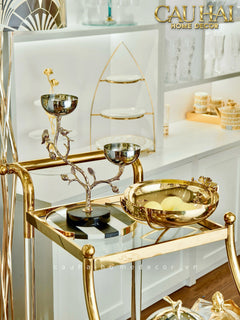 Maison Couture - Xe Đẩy Quầy Bar Grand Marquis Lusso Bar Cart Trolley 40x90x90-CẬU HAI HOME DECOR