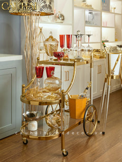 Maison Couture - Xe Đẩy Quầy Bar Grand Marquis Lusso Bar Cart Trolley 40x90x90-CẬU HAI HOME DECOR
