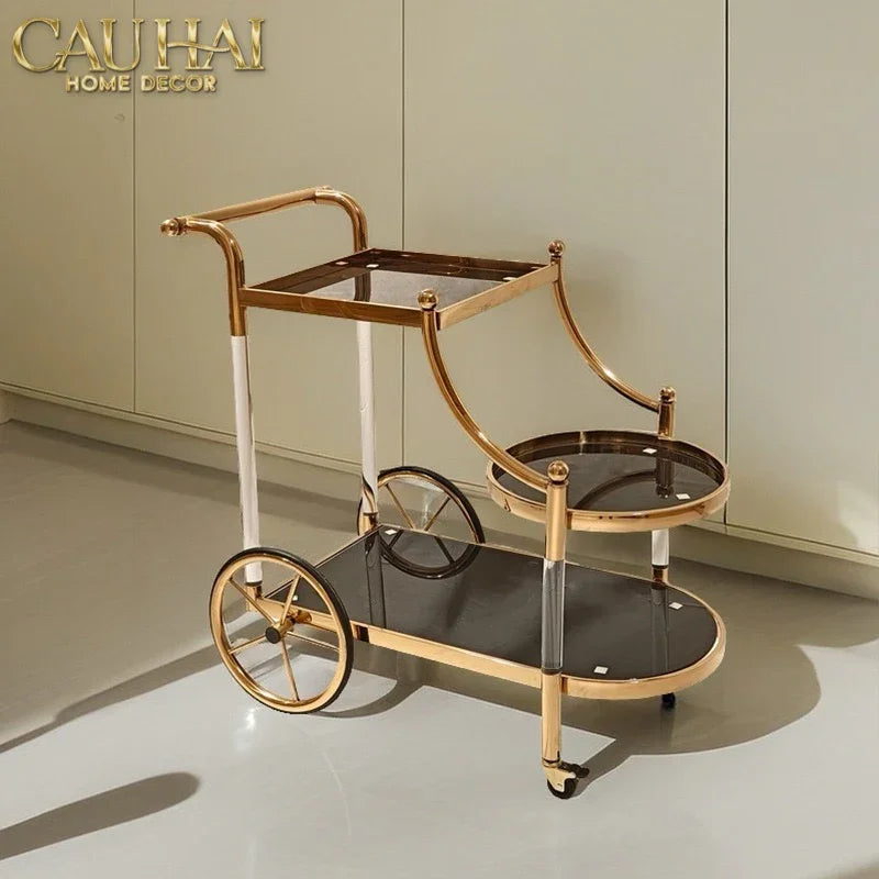 Maison Couture - Xe Đẩy Quầy Bar Grand Marquis Lusso Bar Cart Trolley 40x90x90-CẬU HAI HOME DECOR