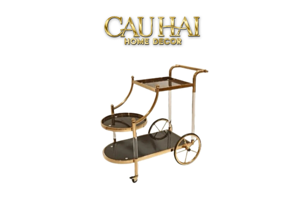 Maison Couture - Xe Đẩy Quầy Bar Grand Marquis Lusso Bar Cart Trolley 40x90x90-XE ĐẨY BAR-CẬU HAI HOME DECOR-CẬU HAI HOME DECOR