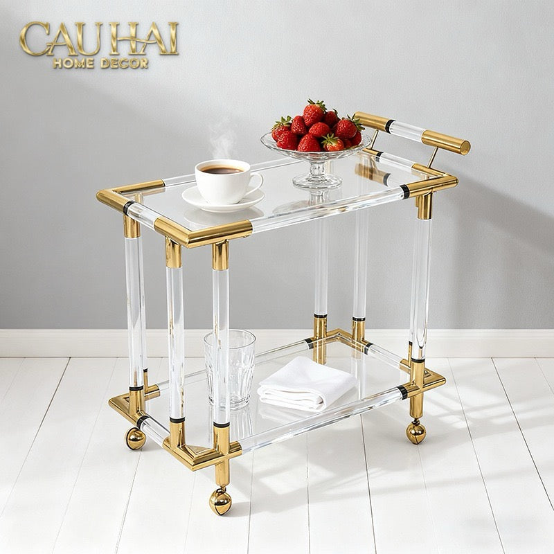 Maison Couture - Xe Quầy Bar Lucent Royal Trolley-Đối tác tại Trung Quốc theo từng đơn đặt hàng-CẬU HAI HOME DECOR