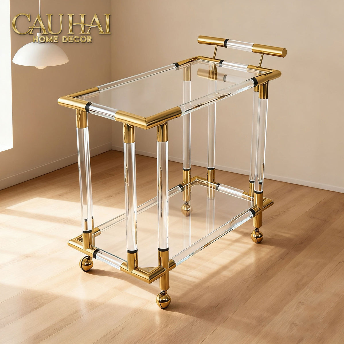 Maison Couture - Xe Quầy Bar Lucent Royal Trolley-Đối tác tại Trung Quốc theo từng đơn đặt hàng-CẬU HAI HOME DECOR