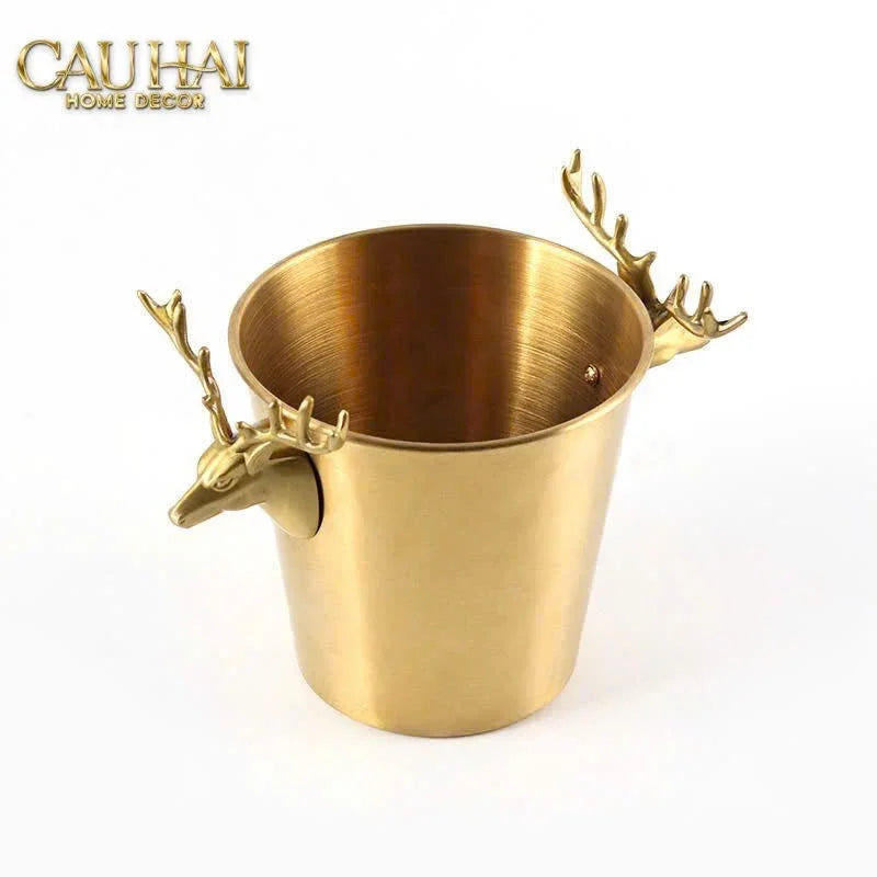 Maison Couture - Xô Đá Alexander Prime Brasson Antler Ice Bucket-CẬU HAI HOME DECOR