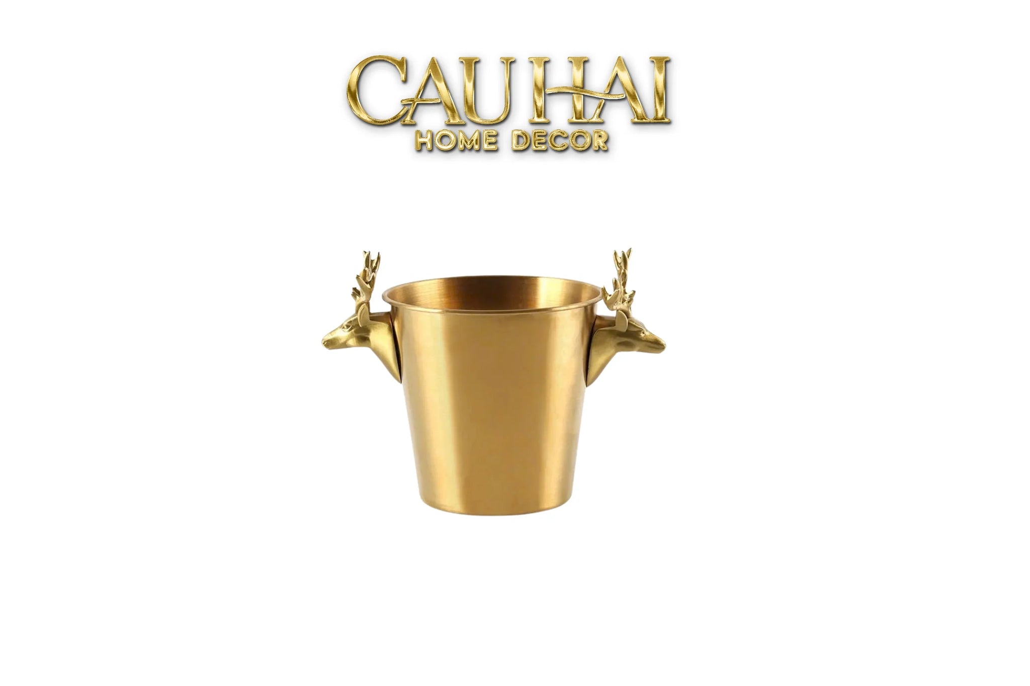 Maison Couture - Xô Đá Alexander Prime Brasson Antler Ice Bucket-CẬU HAI HOME DECOR