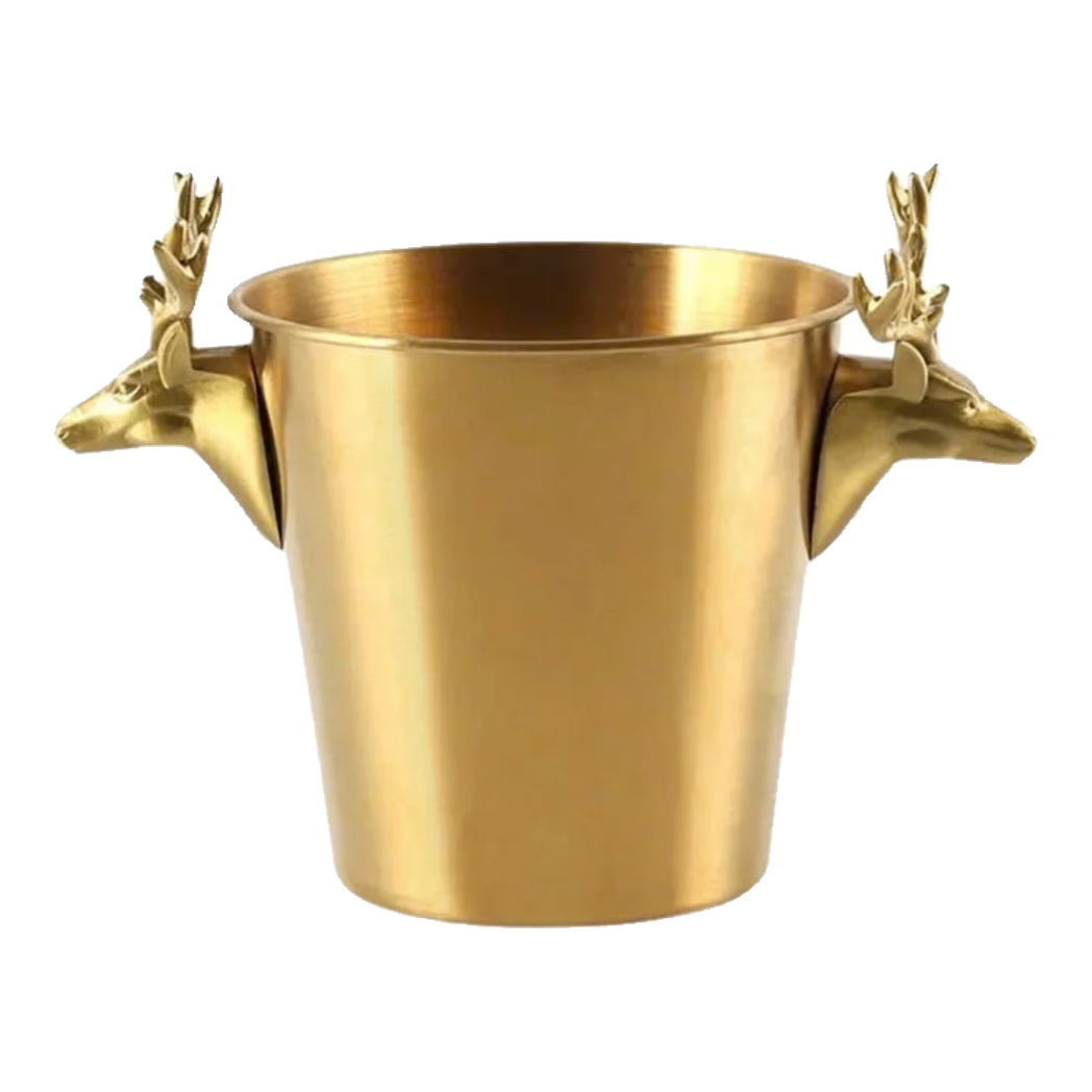Maison Couture - Xô Đá Alexander Prime Brasson Antler Ice Bucket-XÔ ĐÁ-Đối tác tại Trung Quốc theo từng đơn đặt hàng-CẬU HAI HOME DECOR