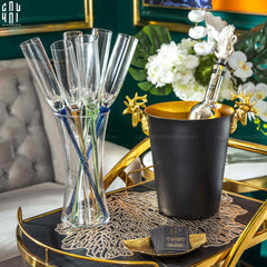 Maison Couture - Xô Đá Màu Đen Golden Elk Ice Bucket Noir Gold 5L-CẬU HAI HOME DECOR