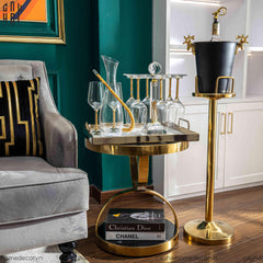 Maison Couture - Xô Đá Màu Đen Golden Elk Ice Bucket Noir Gold 5L-CẬU HAI HOME DECOR