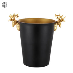 Maison Couture - Xô Đá Màu Đen Golden Elk Ice Bucket Noir Gold 5L-CẬU HAI HOME DECOR
