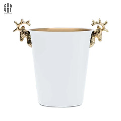 Maison Couture - Xô Đá Màu Trắng Golden Elk Ice Bucket White 5L-CẬU HAI HOME DECOR
