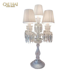 Maison Cristalleries Couture - Đèn Pha Lê 5 Đỉnh Candelabre Couronne Zénith En Classique Lamp H72-CẬU HAI HOME DECOR