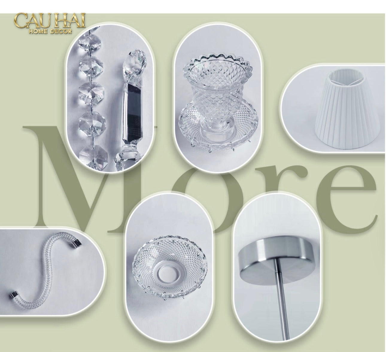 Maison Cristalleries Couture - Đèn Pha Lê 5 Đỉnh Candelabre Couronne Zénith En Classique Lamp H72-CẬU HAI HOME DECOR