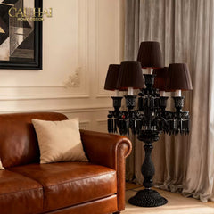 Maison Cristalleries Couture - Đèn Pha Lê 5 Đỉnh Candelabre Couronne Zénith En Classique Lamp H72-CẬU HAI HOME DECOR