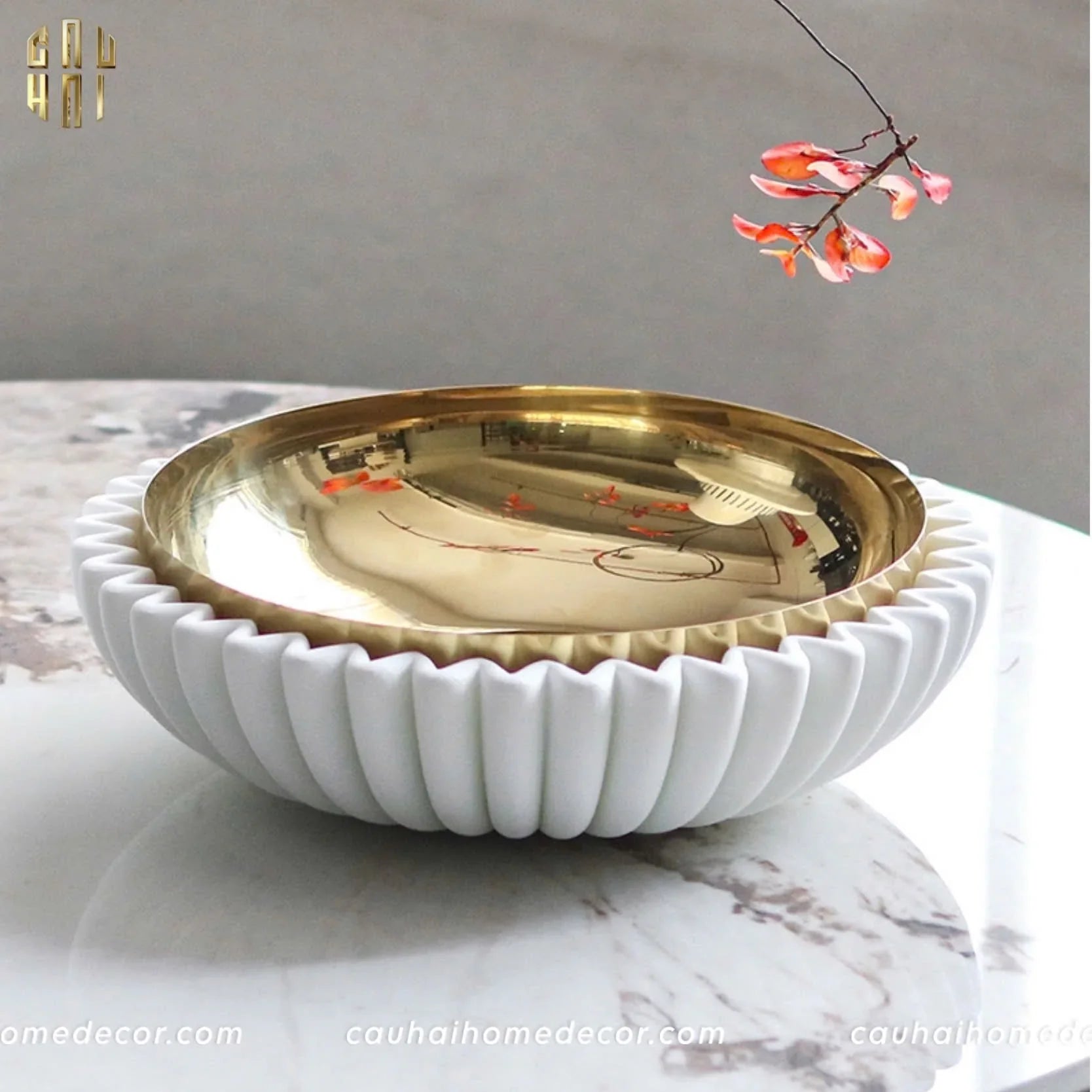 MAISON DE LUXE - ĐĨA TRÁI CÂY AURA SS25 - CẬU HAI HOME DECOR