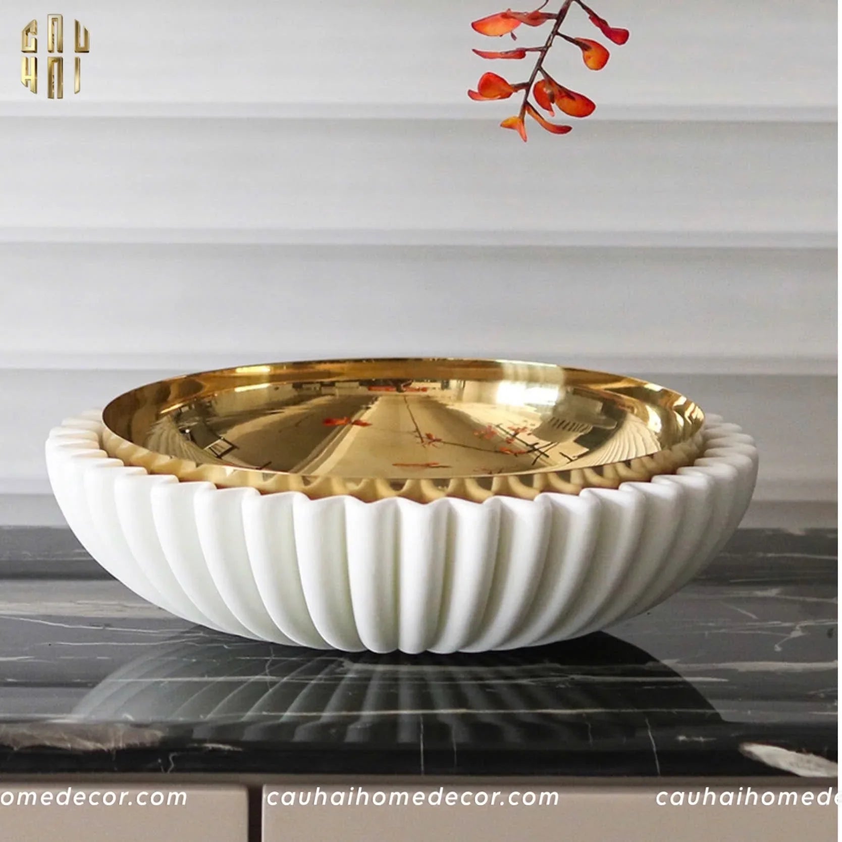 MAISON DE LUXE - ĐĨA TRÁI CÂY AURA SS25 - CẬU HAI HOME DECOR