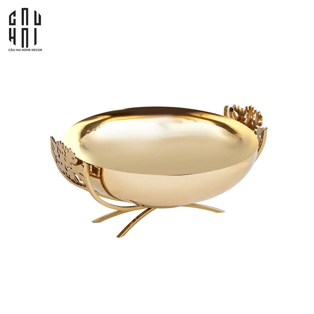 MAISON DE LUXE - ĐĨA TRÁI CÂY GOLDEN ERA SS25 - CẬU HAI HOME DECOR