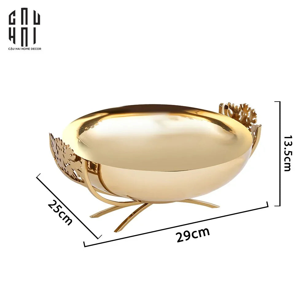 MAISON DE LUXE - ĐĨA TRÁI CÂY GOLDEN ERA SS25 - CẬU HAI HOME DECOR