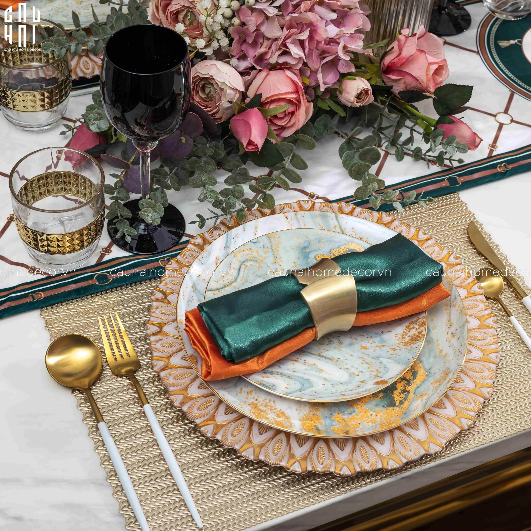 MAISON DE LUXE - NAPKIN SET IRIS SS22 - CẬU HAI HOME DECOR