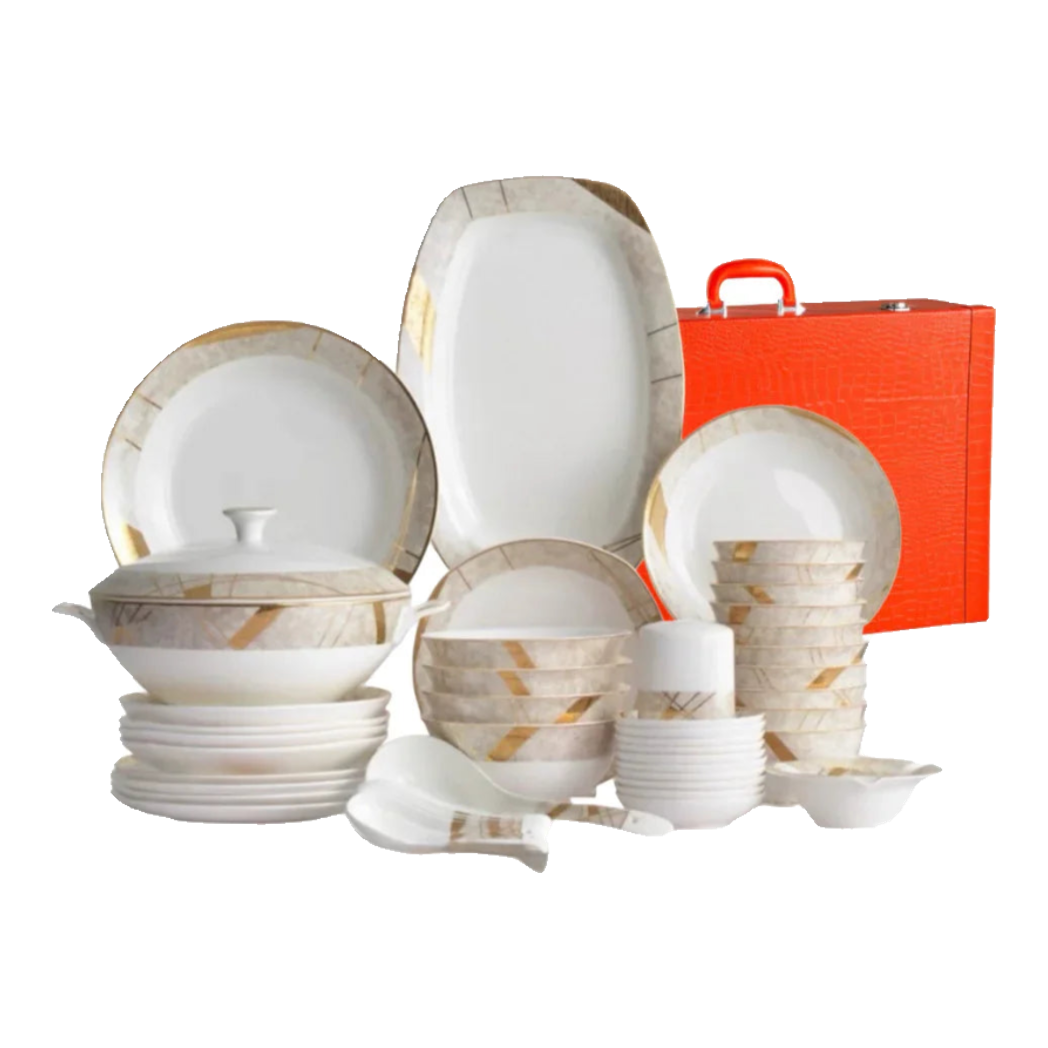 Maison Couture - Set Chén Dĩa L'Éclat Royal 60Pcs-SET CHÉN DĨA-Đối tác tại Trung Quốc theo từng đơn đặt hàng-CẬU HAI HOME DECOR