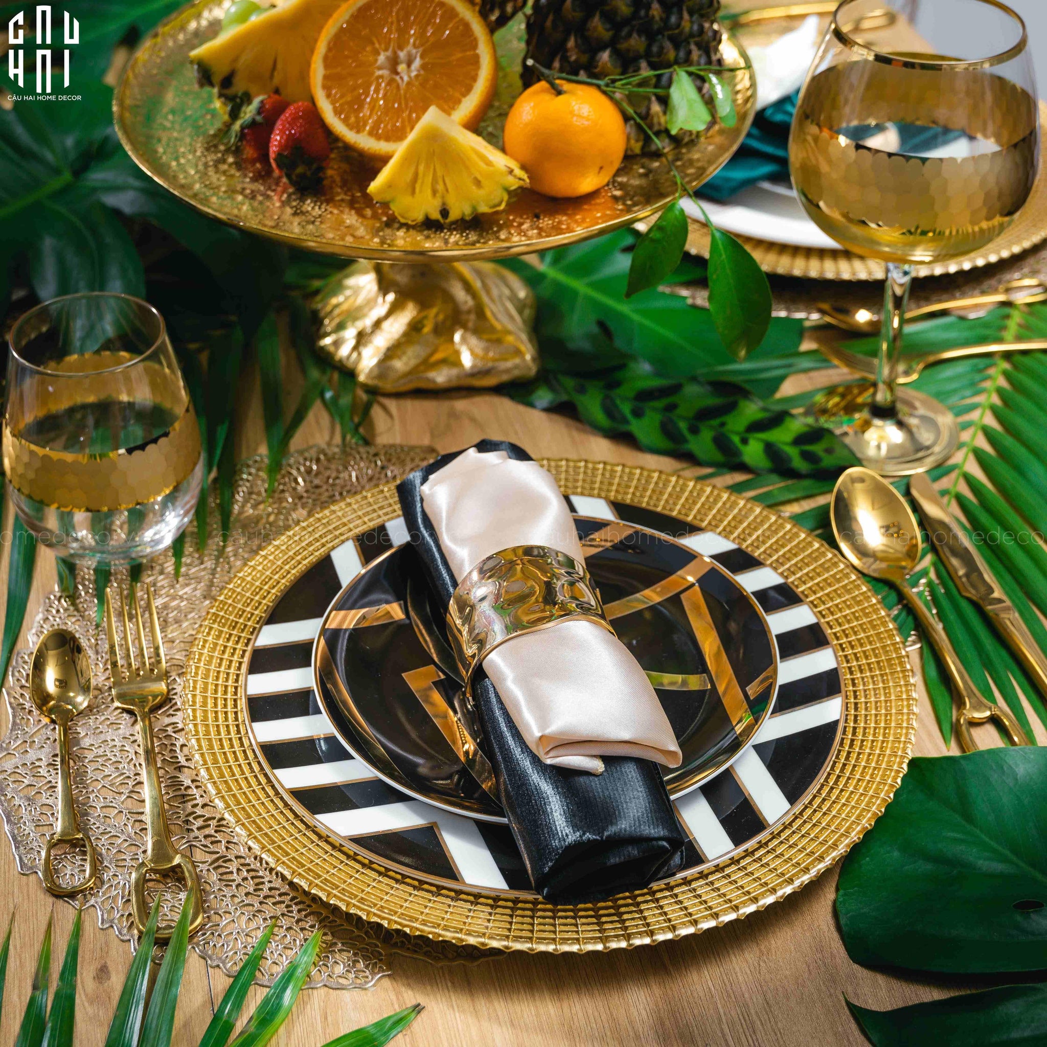 MAISON DE LUXE - SET KHĂN ĂN - SET NAPKIN ENIGMA SS22 - CẬU HAI HOME DECOR