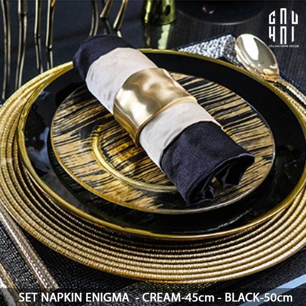 MAISON DE LUXE - SET KHĂN ĂN - SET NAPKIN ENIGMA SS22 - CẬU HAI HOME DECOR