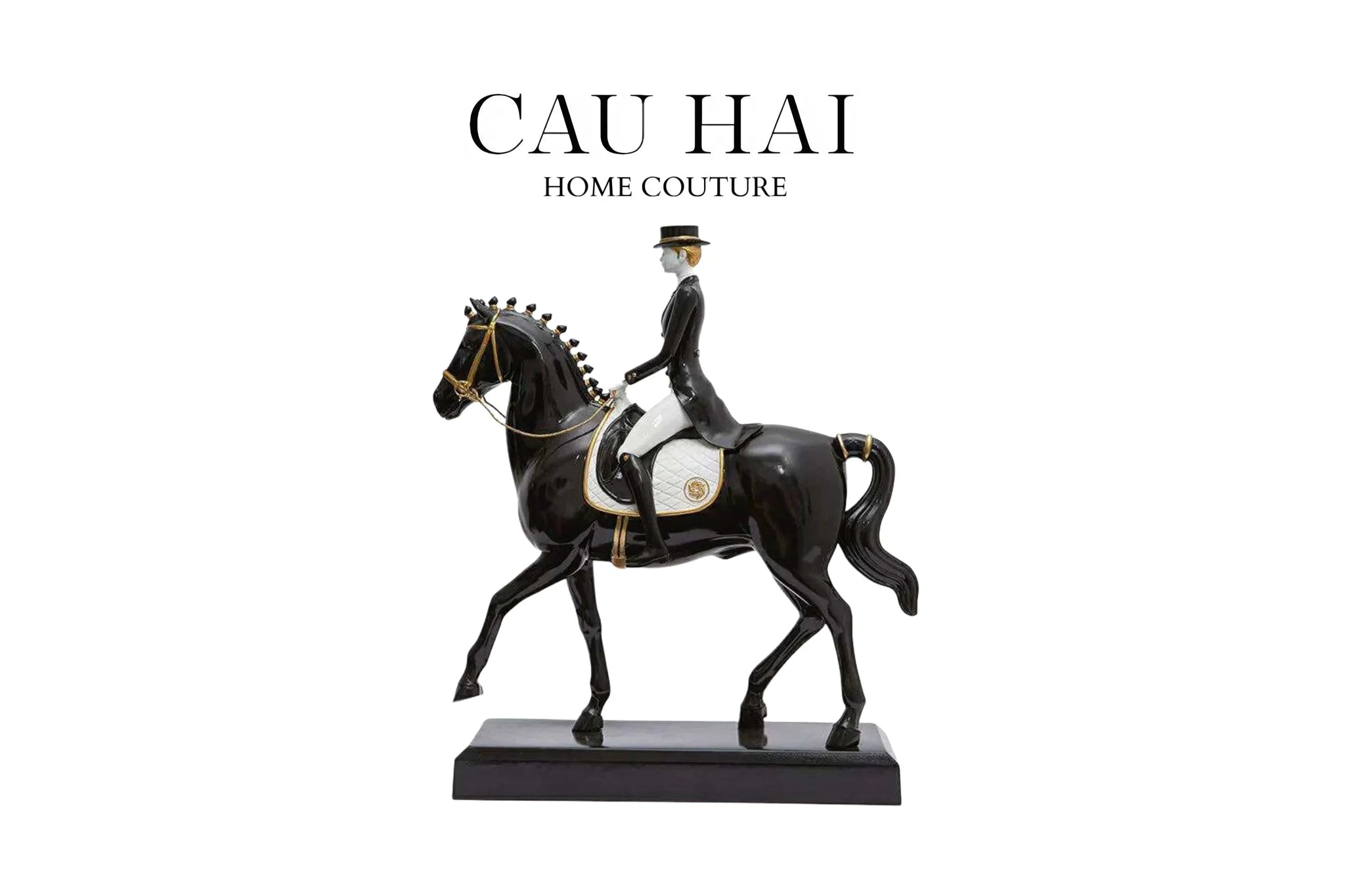 HOME COUTURE - TƯỢNG NGỰA POLO EQUESTRIAN PRIVILEGE HERITAGE - CẬU HAI HOME DECOR