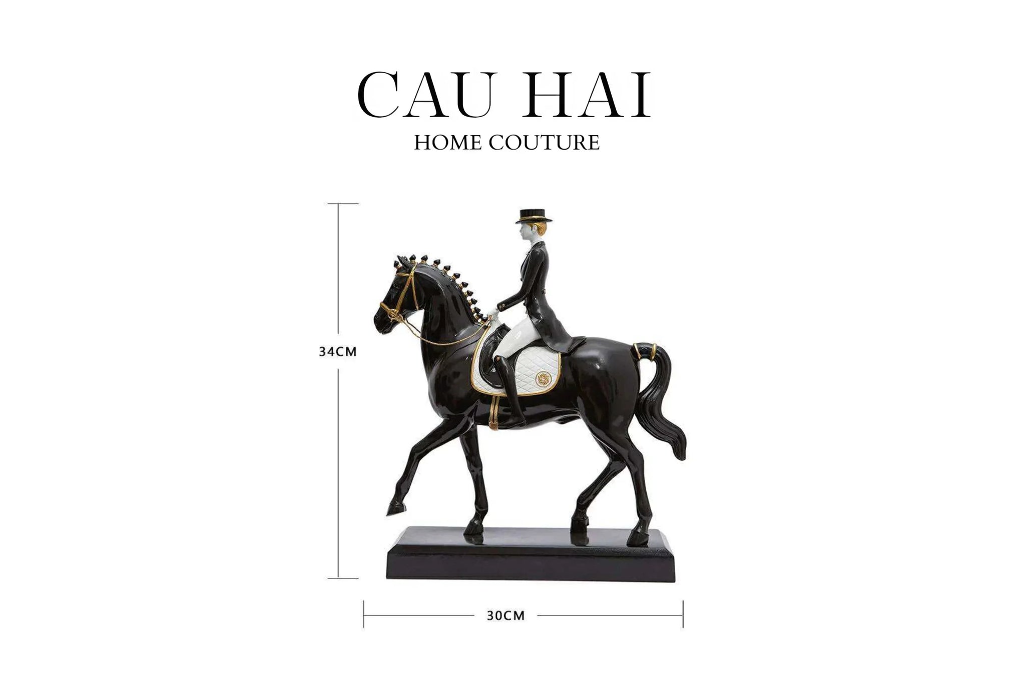 HOME COUTURE - TƯỢNG NGỰA POLO EQUESTRIAN PRIVILEGE HERITAGE - CẬU HAI HOME DECOR