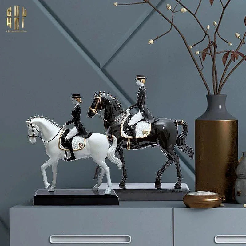 HOME COUTURE - TƯỢNG NGỰA POLO EQUESTRIAN PRIVILEGE HERITAGE - CẬU HAI HOME DECOR