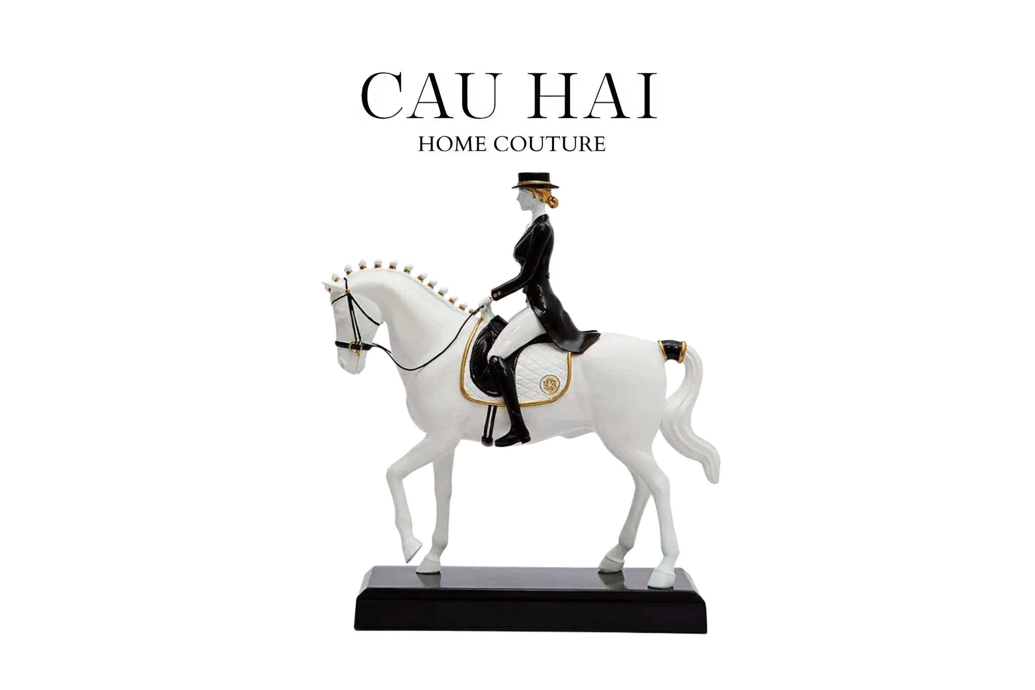 HOME COUTURE - TƯỢNG NGỰA POLO EQUESTRIAN PRIVILEGE HERITAGE - CẬU HAI HOME DECOR