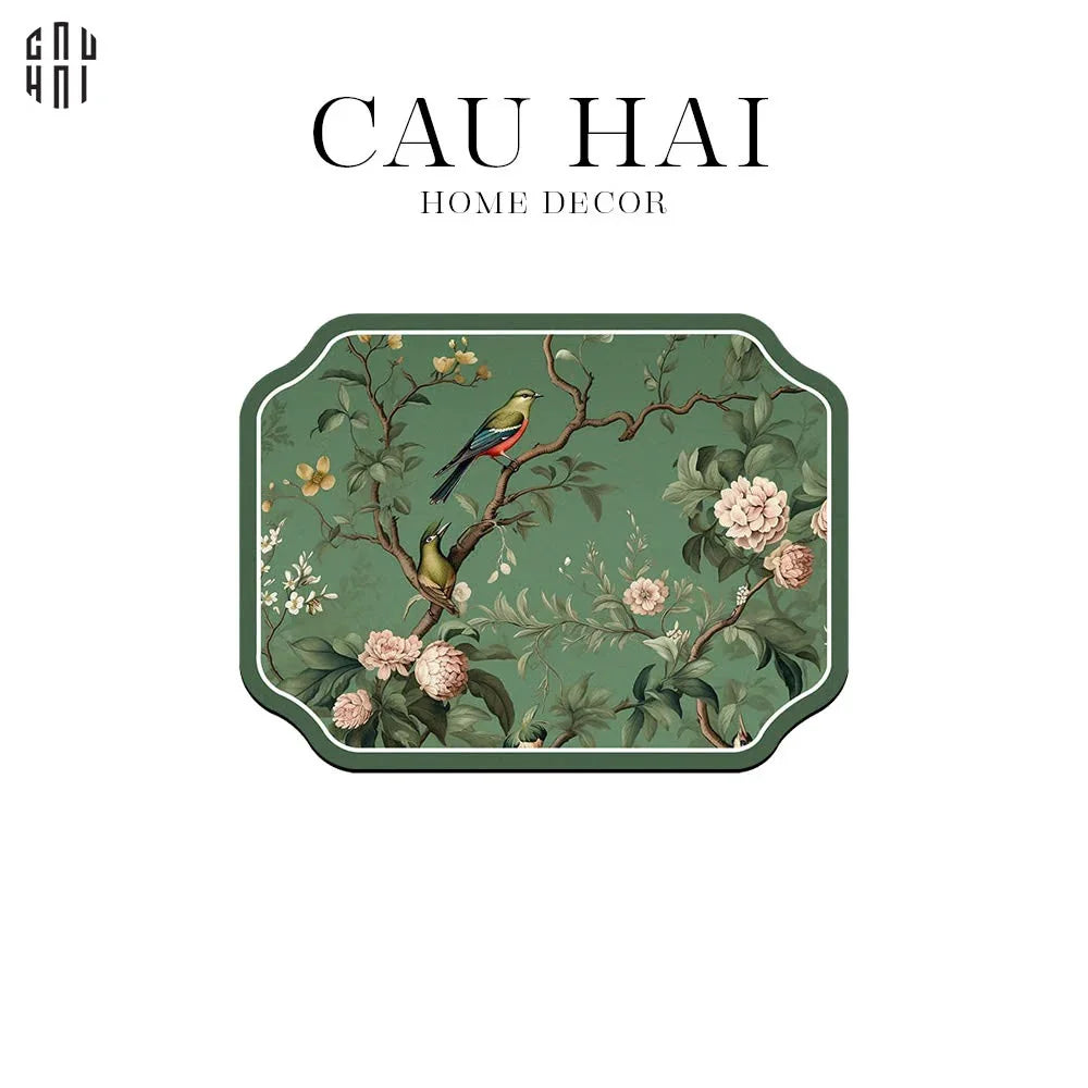 MIẾNG LÓT GREEN BLOSSOM SPRING - PLACEMAT 30X40CM - CẬU HAI HOME DECOR