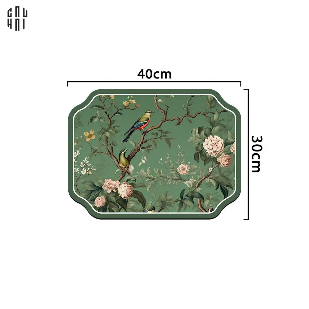 MIẾNG LÓT GREEN BLOSSOM SPRING - PLACEMAT 30X40CM - CẬU HAI HOME DECOR