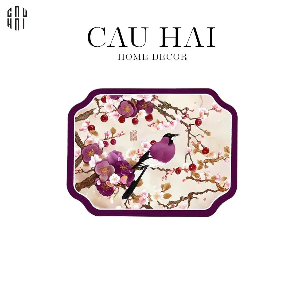MIẾNG LÓT VIOLET BLOSSOM SPRING - PLACEMAT 30X40CM - CẬU HAI HOME DECOR