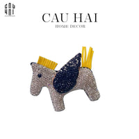 Móc Khoá - Charm Đeo Túi Helios Chariot - Đính Đá Night-CẬU HAI HOME DECOR