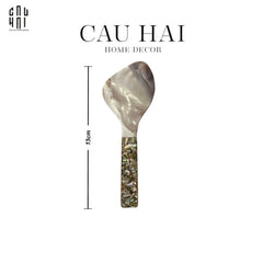 Muỗng Vá Cơm Xà Cừ Glowing Mother-of- Pearl Rice Paddle Tablewares D13-CẬU HAI HOME DECOR