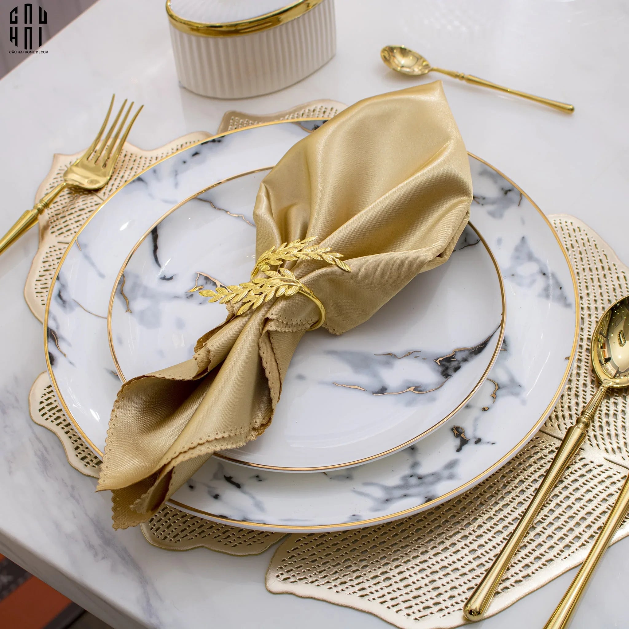 NAPKIN RING MERCIE - VÒNG KHĂN ĂN MERCIE - CẬU HAI HOME DECOR