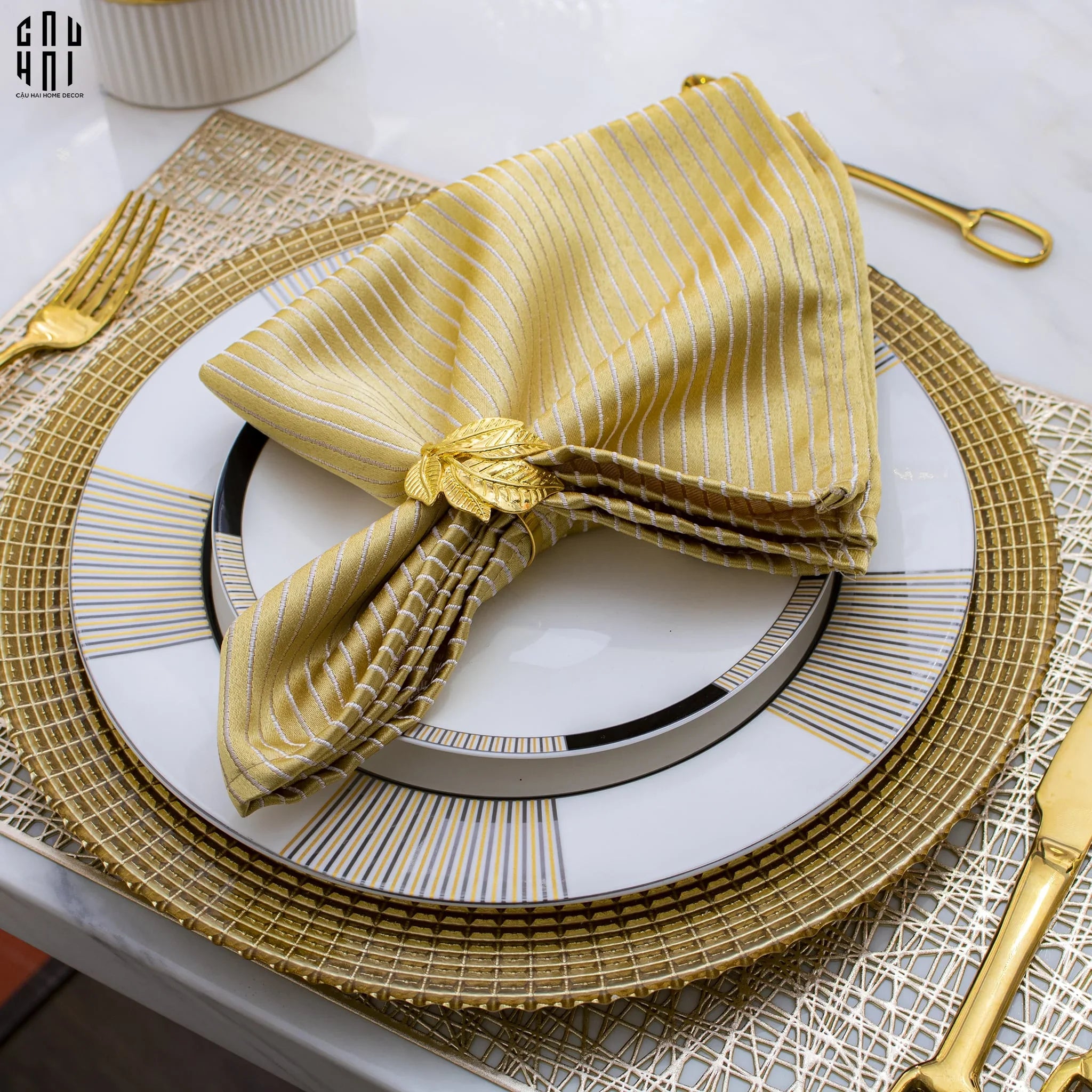 NAPKIN RING MONTREAL - VÒNG KHĂN ĂN MONTREAL - CẬU HAI HOME DECOR