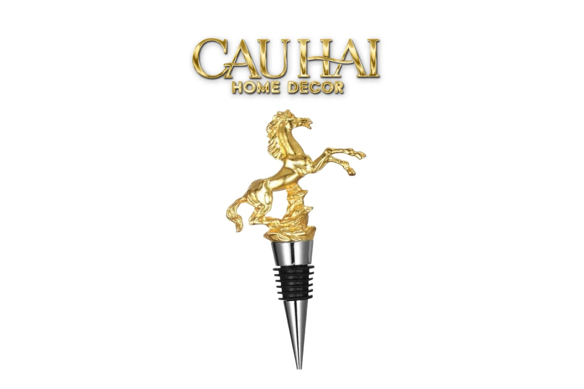 Nút Đậy - Golden Stallion Wine Stopper Privilege Collection-CẬU HAI HOME DECOR
