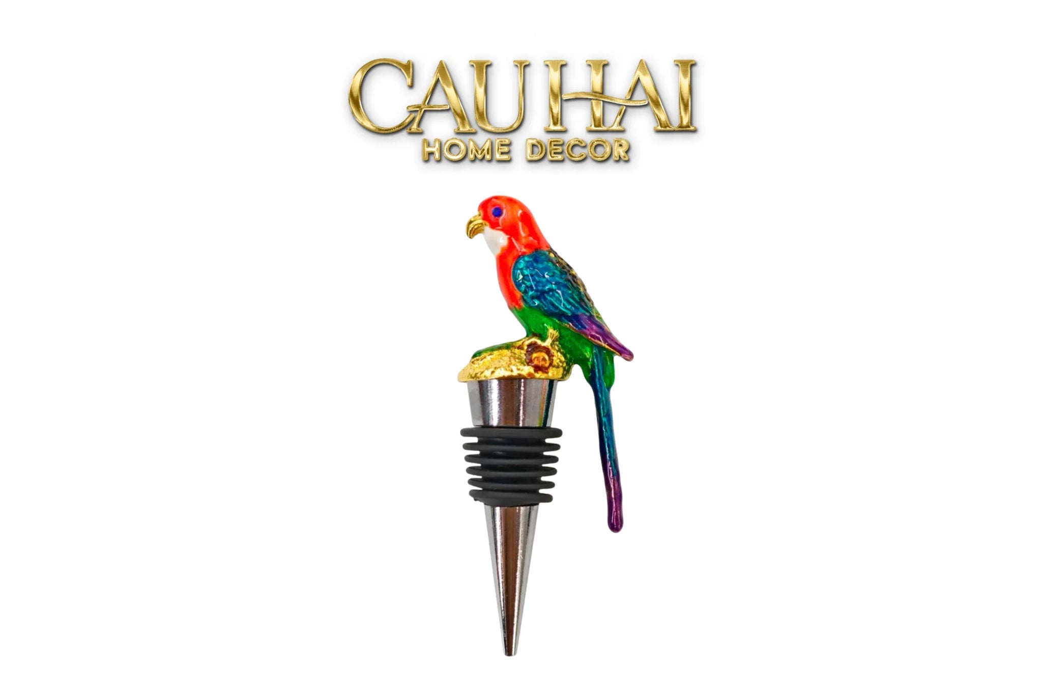 Nút Đậy - Parrot Wine Stopper Privilege Collection-CẬU HAI HOME DECOR